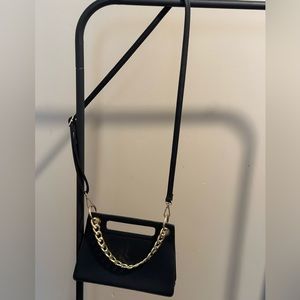 Small forever 21 bag with gold chain and strap